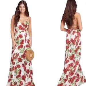 Show me your Mumu Goddess rose floral maxi Sz S
